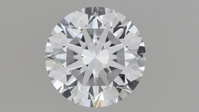 Face-up view of the HPHT-processed diamond.