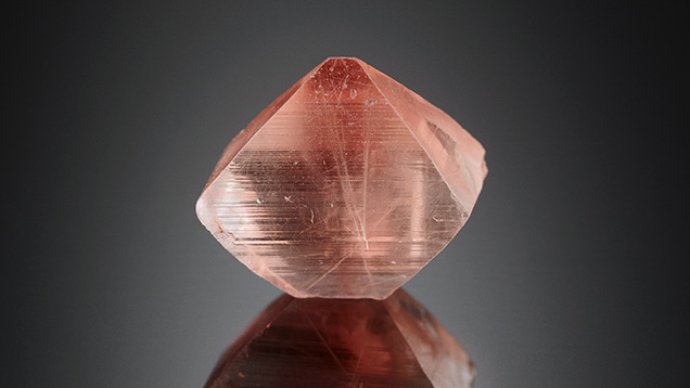 This orange-pink Brazilian euclase weighs 10.82 ct.