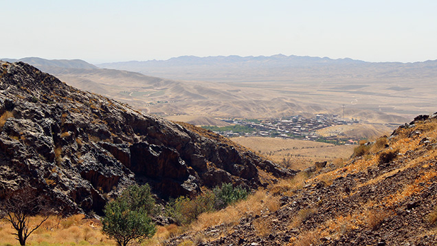 Volcanic mass outcrop near the Neyshabur turquoise mine