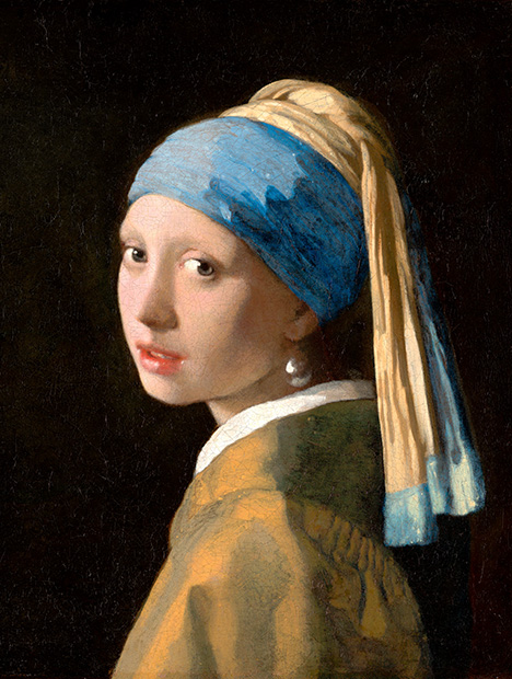 Ultramarine, cinnabar, and bone black were utilized in Vermeer’s Girl with a Pearl Earring.