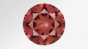 Figure 1. A 1.10 ct Fancy Deep brownish orangy pink diamond. Photo by Towfiq Ahmed.