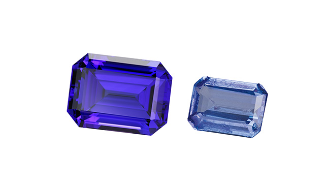 Coated Tanzanite