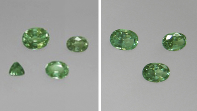 Mint-green chrysoberyl.
