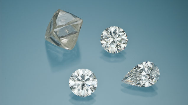 原石和成品钻石