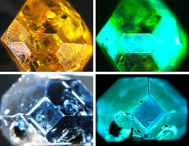 DiamondView fluorescence reactions of HPHT synthetics