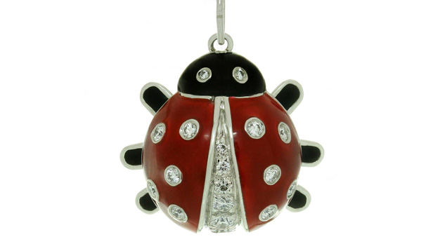 Ladybug pendant necklace