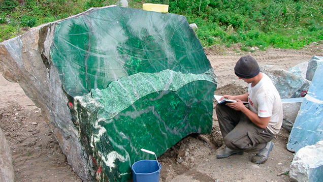 Polar Pride 18-ton nephrite boulder