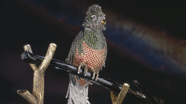 Designer Ziad Noshie spent more than 10 months piecing together this intricate gem creation. 