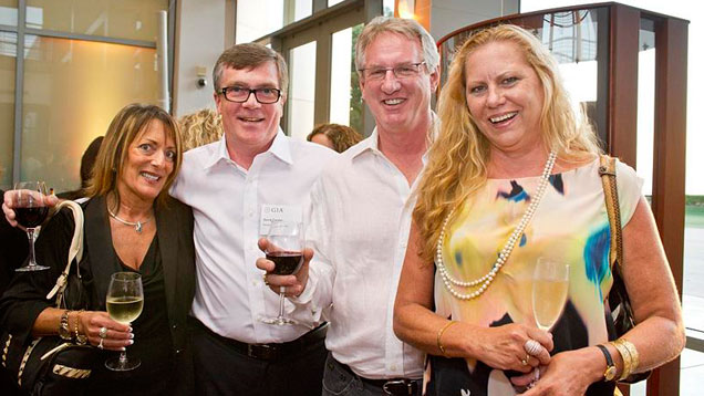 Marisa Vinciguerra, David Conger, James Allen Holmes and Patricia Biehngather at the evening reception. 