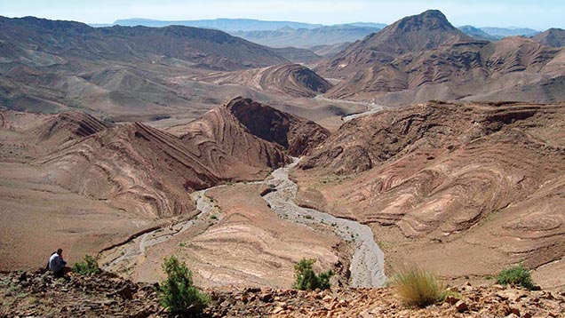 Aerial view near Boudi, Morocco