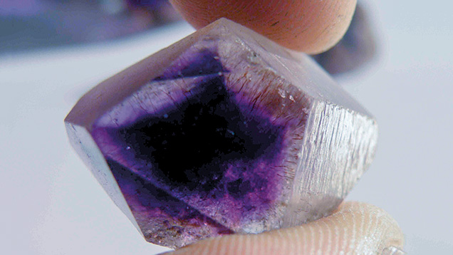 Boudi amethyst crystal showing classic morphology