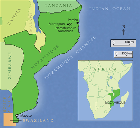 Mozambique map