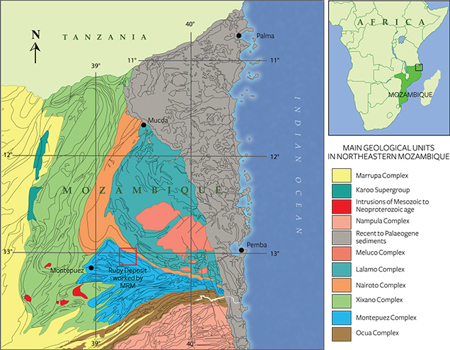 Geological map of Montepuez