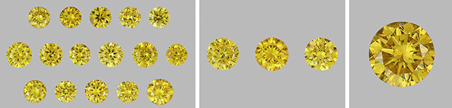 Synthetic, untreated natural, and HPHT-treated natural diamond melee