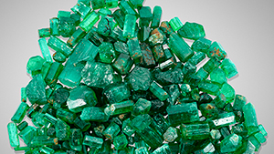 Rough emerald parcel from Afghanistan.