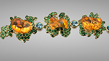 “Queen Thai” bracelet with fire opals.