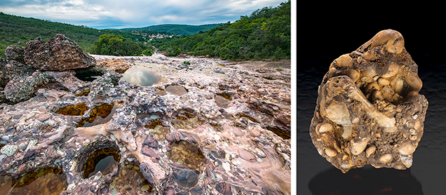 Diamond conglomerates found in Brazil