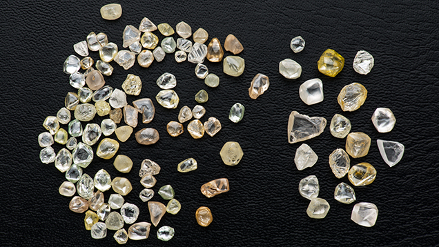 Alluvial diamonds from Minas Gerais, Brazil