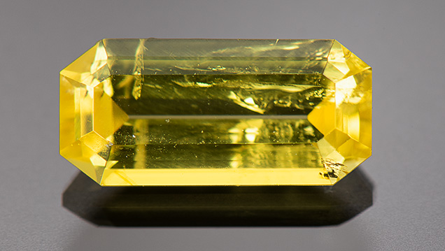 1.21 ct intense yellow legrandite.