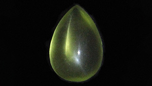 Oval and pear star peridot.