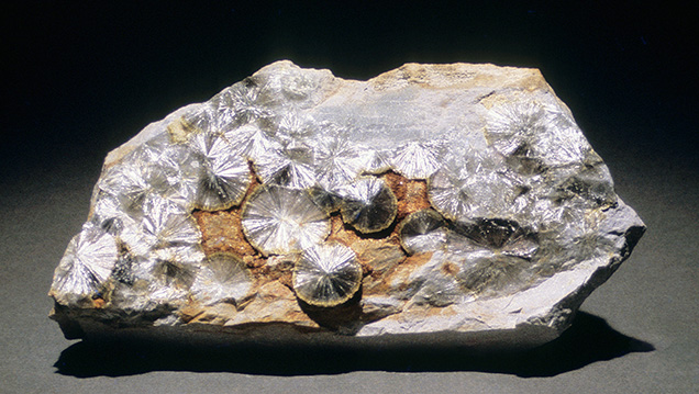 Radiating pattern of wavellite.