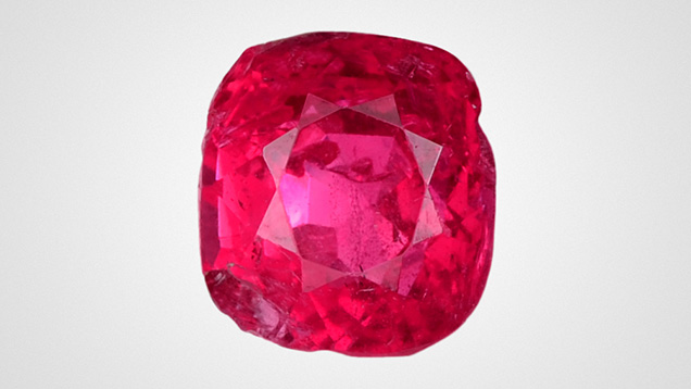 Figure 1. A 1.59 ct red musgravite. Photo by Shunsuke Nagai.