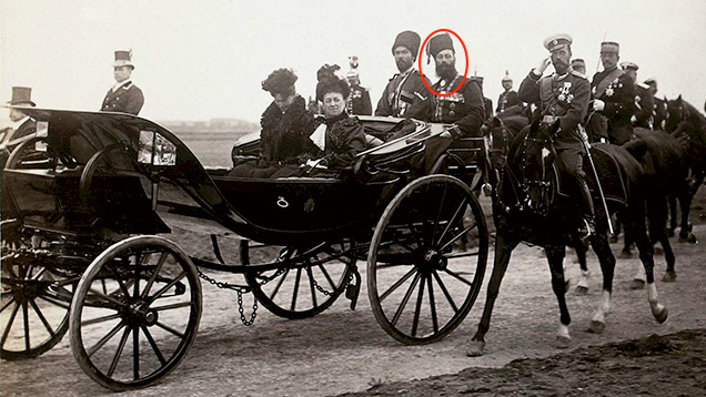 N.N. Pustynnikov escorts Empress Alexandra in a carriage