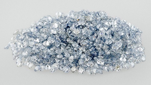 Within a parcel of 1,102 diamond melee, 1,092 were identified as HPHT synthetics.