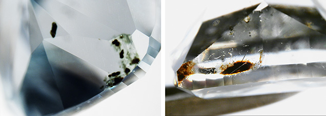 Phosphorescence in blue/gray/violet diamonds