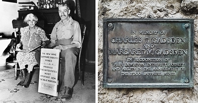 Charles and Margaret Gadsden, who managed the English mine from 1902 until its closure in 1929