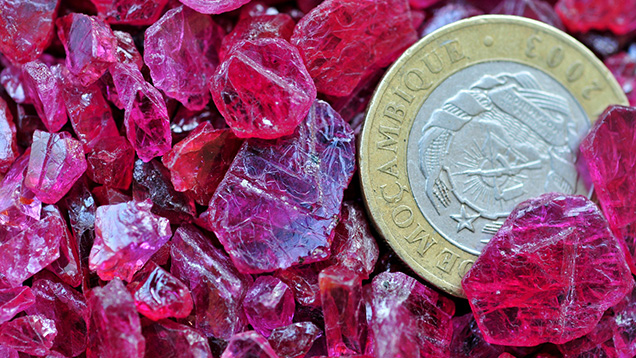 Typical Maninge Nice–type rubies from Mozambique