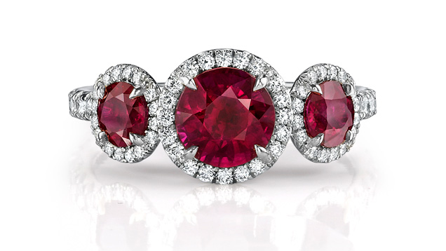 Pretty pink rings by Omi Prive. - Diamonds in the Library