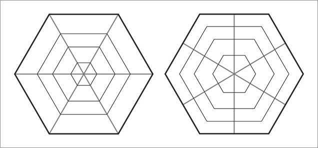 Trapiche and trapiche-type patterns.