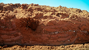 Ruby-bearing gravel bed in Mugloto.