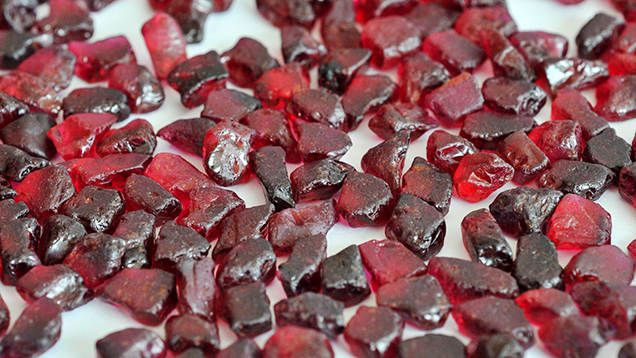 Rubies from Mugloto pit.