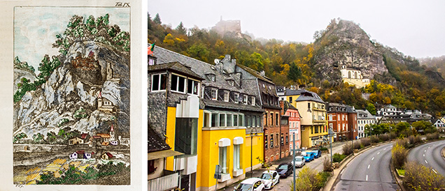 Oberstein in the late 1700s and today
