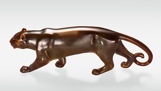 Paul Dreher carving of a puma