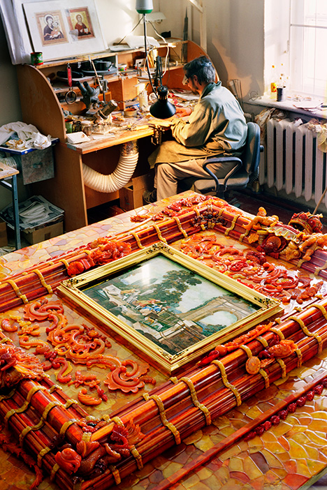 Craftsman in the Tsarskoye Selo Amber Workshop