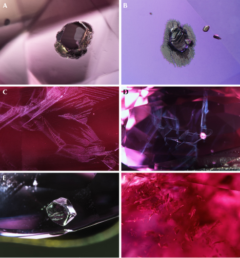 Inclusions in Brazilian alexandrite