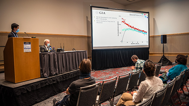 Presentation on the rapid diffusion of copper in Oregon sunstone.