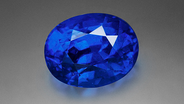Figure 1. This 1.01 ct gahnospinel had an intense “cobalt blue” color. Photo by Lhapsin Nillapat.