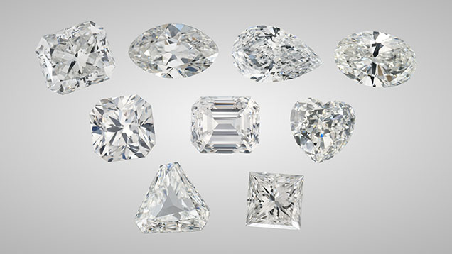 Figure 10. Fancy-shaped diamonds such as these offer a multiplicity of design possibilities for consumers to explore. Photos by Robert Weldon.