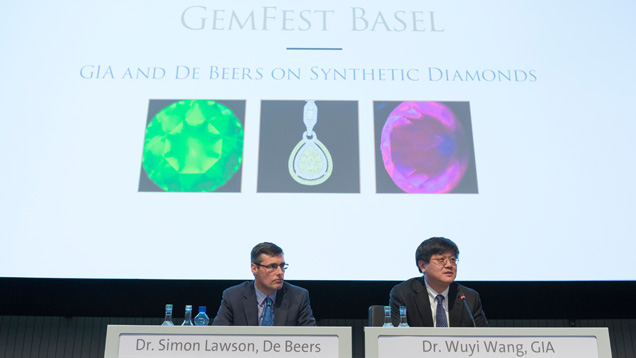 GIA and De Beers speak on synthetic diamonds at GIA GemFest Basel 2015