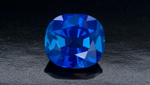 Velvety blue sapphire
