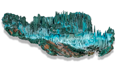 The “Atlantis” hanging mineral specimen