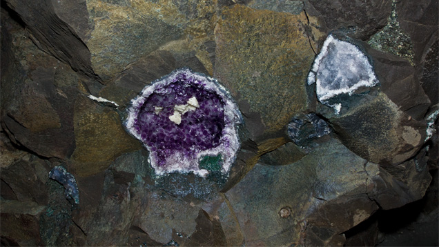 In Southern Brazil¹s state of Rio Grande do Sul the gem mines there include important deposits of amethyst and other quartzes, as well as chalcedonies. Photo by Robert Weldon/GIA