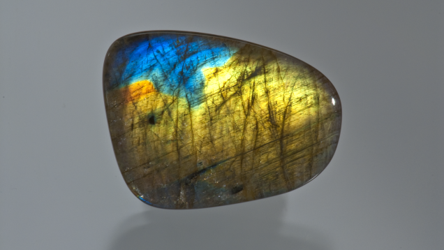 Natural color andesine-labradorite from the Himalaya Highland, Tibet.