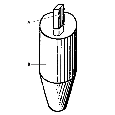 Patent drawing for synthetic star corundum by Linde