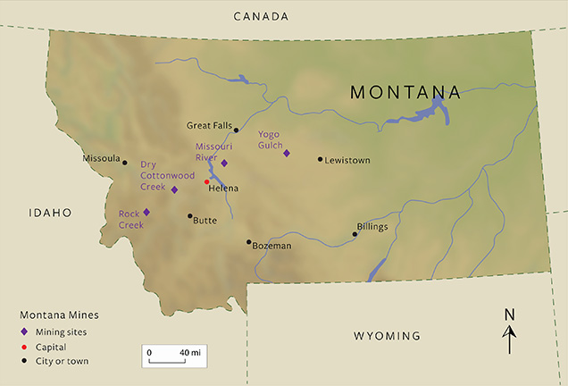 Gem Mountain Sapphire Mine Location Map