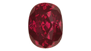 This 2.14 ct “Fancy red” oval-cut diamond was produced through a multi-step treatment process.